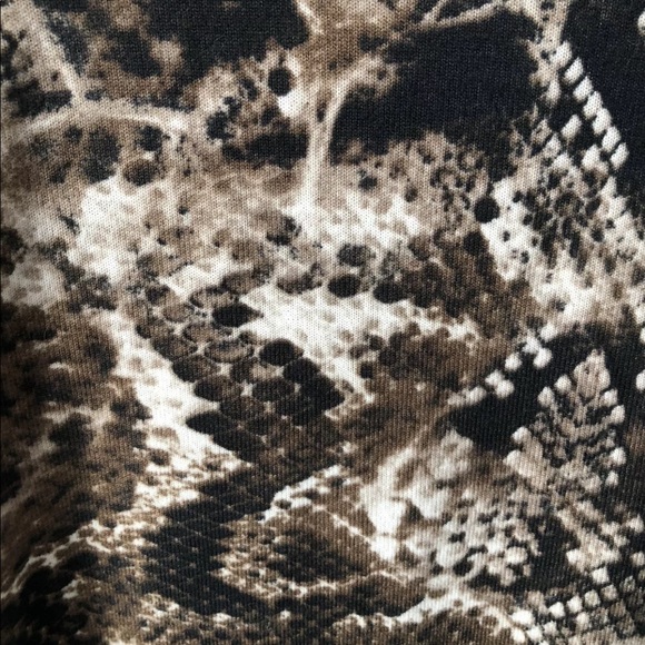 Double D Ranch Animal Print Drape Neck Sweater Dress ~Size L~ - Picture 4 of 6